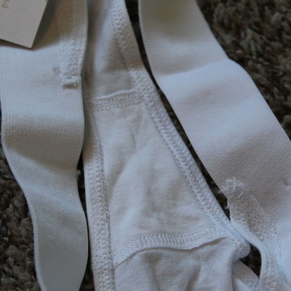 ✨2/$20 NWT Birdiebee Bee Strong Thong Panties White Underwear XS Small H13363 - Picture 5 of 12